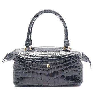 Bally Leather Handbag Navy