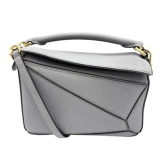 Loewe Pre-owned Puzzle Handtas - Dames - Pre-owned - Grijs - Maat: ONE Size Leer