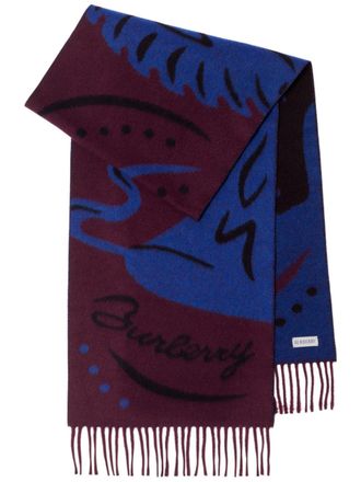 Burberry Mirrored Horse cashmere scarf