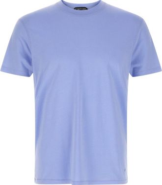 Tom Ford Light Blue Logo Embroidery T-shirt