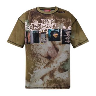 Diesel T-Shirts, male, Green, Size: 3XL T-Boxt-V5 T-shirt