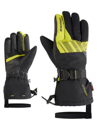 Ziener Skihandschuhe ZIENER GHALION-Z AS glove man, Herren, Gr. 8,5, schwarz (schwarz.electric grass), Materialmix, Handschuhe Skihandschuhe