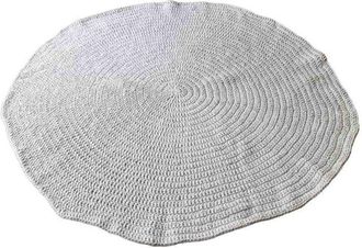 Wanderlust Deco Alfombra Redonda Trenzada Blanca D150x1h Cm