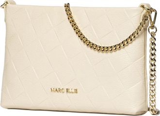 Marc Ellis Gewatteerde Schoudertas - Dames - Schoudertassen - Beige - ONE Size - Leer - Tassen