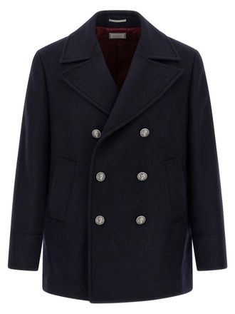 Brunello Cucinelli Double Flannel Caban
