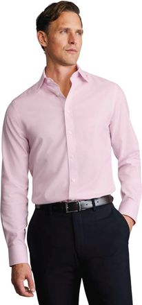 CHARLES TYRWHITT Non-Iron Twill Cutaway Collar Shirt in Light Pink at Nordstrom, Size 15.5 - 33