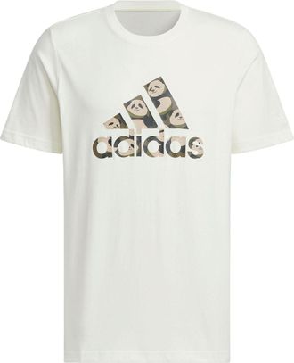 adidas China T-Shirt Asia Sizing White Tan JI6840