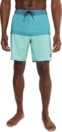 O'Neill Hyperfreak Mysto Block Scallop 19 Boardshorts Mens Swimwear Canal Blue : 33, Elastane/Polyester