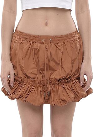 Dsquared2 Brown Solid Mini Skirt