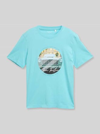 Tom Tailor Regular Fit T-Shirt aus reiner Baumwolle in Petrol, Gr&ouml;&szlig;e XXXL