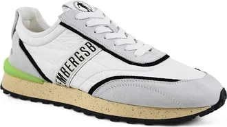 Dirk Bikkembergs Fabric Running Shoe in White at Nordstrom, Size 13