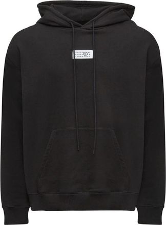 Maison Margiela Stijlvolle Sweatshirt Nero Aw 25 - Heren - Hoodies - Zwart - L - Katoen - Hoodies & sweatvesten