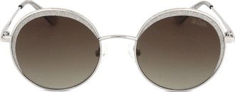 Lee Cooper LC1014 Polarized C02 Womens Sunglasses Silver Size 52