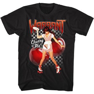 American Classics Warrant American Glam Metal Band Cherry Pie Black 2-Sided Adult T-Shirt Tee