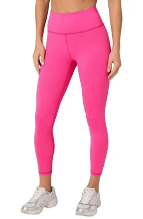 Fabletics Womens Define PowerHold High-Waisted Legging 7/8 Legging in Pink Crush at Nordstrom, Size 4X-Large
