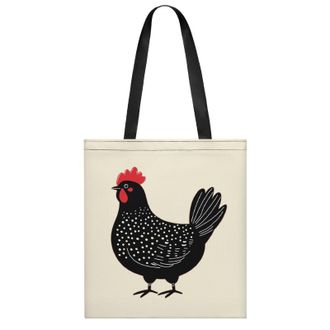 Generic Chicken Womens Tote Casual Shopping Bag Lightweight Shoulder Bags Hobos Handbag for Work Travel Daily 35x40cm