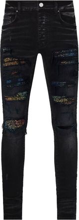 Amiri Thrasher Rainbow Paisley jeans - men - Cotton/Cotton - 36 - Black