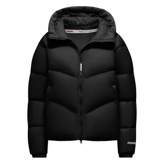 Invicta Down Jackets, female, Black, M, Quilted Hooded Jacket