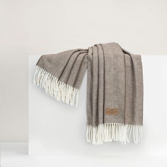 Lands Downunder Italian Herringbone Throw in Mink at Nordstrom