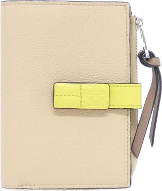 Loewe Beige Leather Wallet (Bi-Fold) (Pre-Owned)