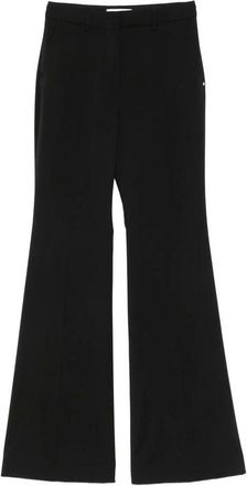 Sportmax Broeken, Dames, Zwart, XS, Wol, Hangar Broeken