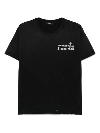 Willy Chavarria printed T-shirt - Black