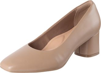 Comfort Plus Womens Blissful All-Day Comfort Pump, Nude, 6 UK