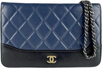 Chanel Pre-owned Cross Body Bags, female, Blue, Size: ONE SIZE Pre-owned Vintage Shoulder Bag