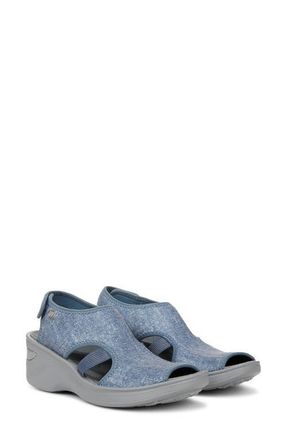 Life Stride Dream Wedge Sandal in Washed Denim at Nordstrom, Size 6.5