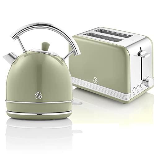 Swan Retro Küche Mülleimer Automatisch, Abfalleimer mit