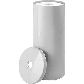 iDesign Freestanding Toilet Paper Canister with Lid for 3 Extra Rolls, Gray, Made in USA at Nordstrom