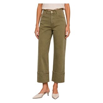 Kocca Dames, Jeans, Groen, Maat: L Katoen