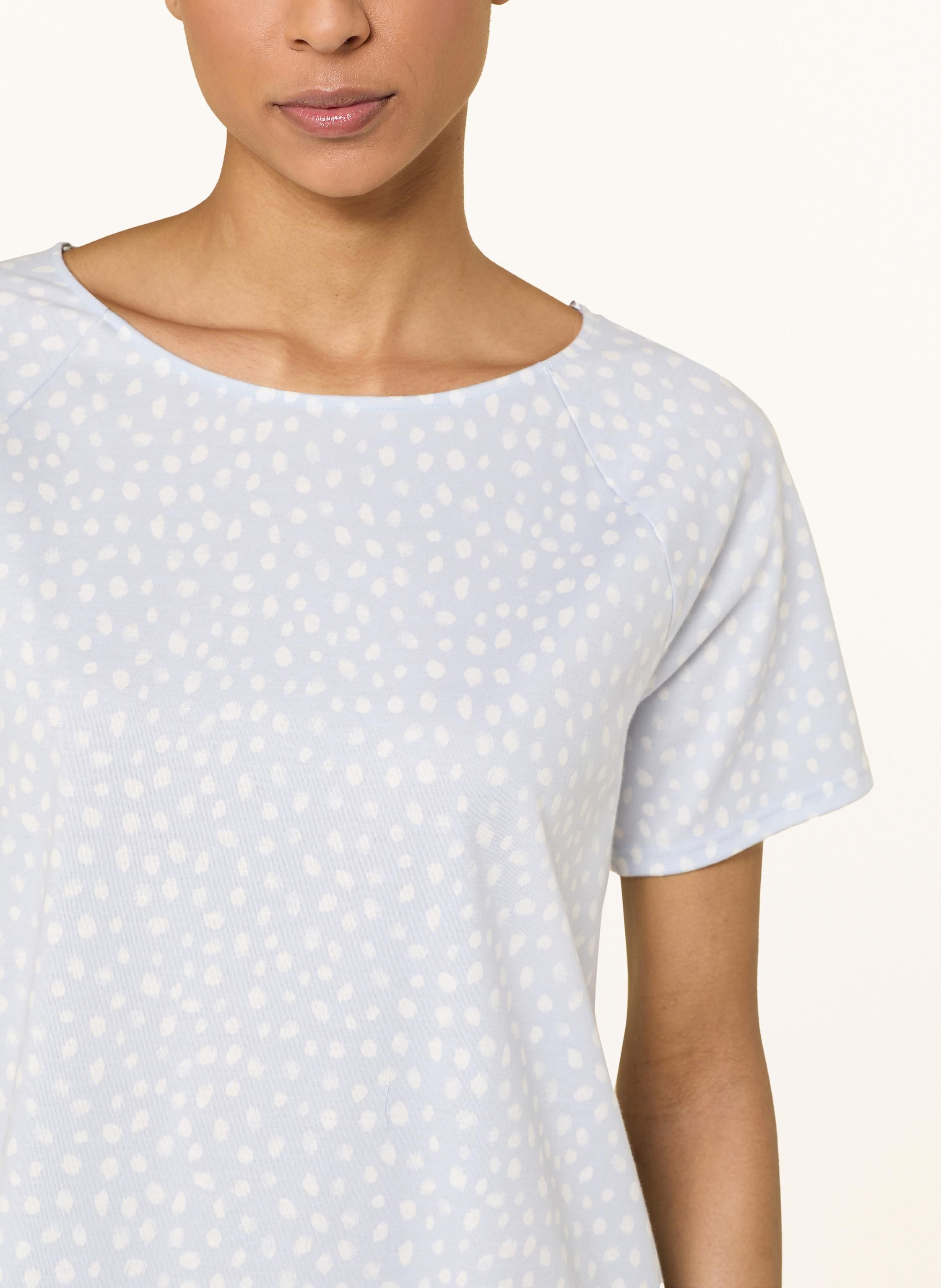 CALIDA Soft Cotton Kurzarm-Nachthemd Aus 100% Baumwolle – Länge 110cm, Mit Satin-Paspelierung