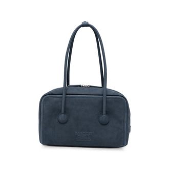 Margesherwood Embossed-logo Nubuck-leather Tote Bag