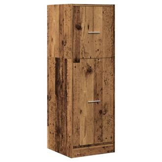 Berkfield Home Elegant Apothecary Cabinet Old Wood 40x41x118 cm Engineered Wood in Brown | Size: 40 x 41 x 118 cm