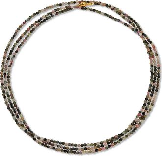 Jennifer Behr Collana Lisette con perline - Marrone