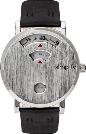 Simplify The 7000 Leather-Band Watch, 40 mm