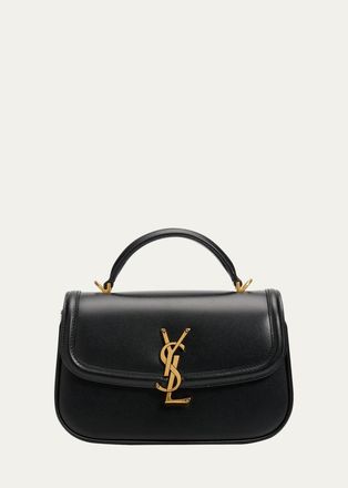 Saint Laurent Solferino Mini YSL Leather Top-Handle Bag