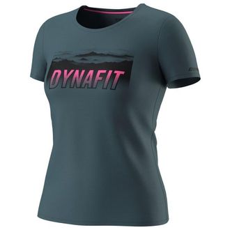Dynafit Transalper Graphic S/S Tee Funktionsshirt f&uuml;r Damen | blau
