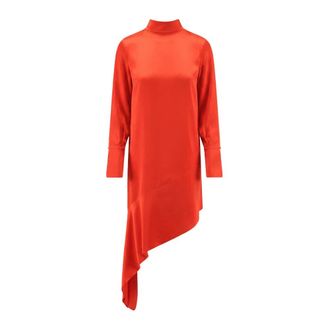 Semicouture Dames, Jurken, Oranje, Maat: XL
