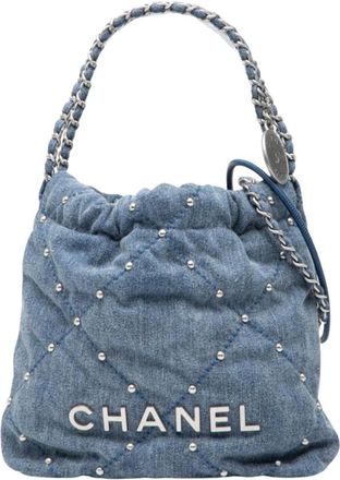 Chanel Bolso de hombro acolchado de denim Pre-owned - Pre-owned - Mujer - Azul - ONE SIZE