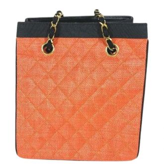 Chanel Pre-owned Matelasse Tote Bag - Pre-owned - Mujer - Naranja - ONE SIZE