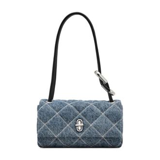 Marc Jacobs Mini Dual Quilted Denim Shoulder Bag - Dames - Schoudertassen - Blauw - ONE Size - Denim - Tassen