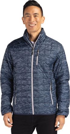 Cutter & Buck Rainier PrimaLoft Mens Eco Insulated Full Zip Printed Puffer Jacket