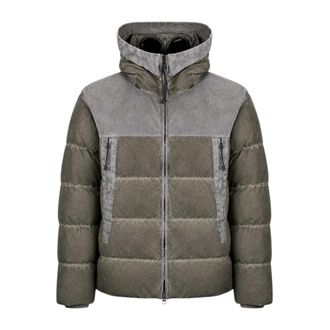 C.P. Company C.p. Company - Eco-Chrome R Mixed Goggle Down Jacket - Heren - Jassen - Grijs - Maat: L Zijde
