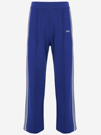 Autry Royal Blue Knitted Viscose Joggers