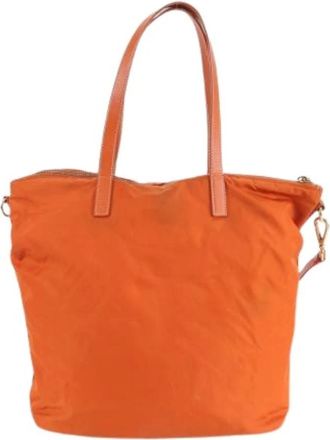 Prada Pre-owned Tote Bags, female, Orange, Size: ONE SIZE Pre-owned Vintage Tote Bag