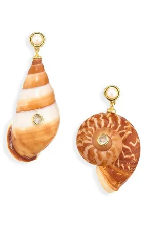 &Eacute;liou Caracol Drop Earrings in Brown at Nordstrom