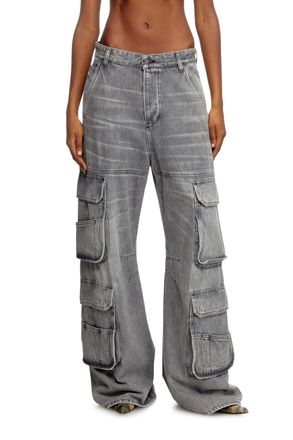 Diesel Relaxed Jeans - 1996 D-Sire - Jeans - Woman - Grey