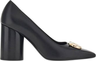 Ferragamo Pania Pump With Bejeweled Gancini Ornament, Size 7.5 C